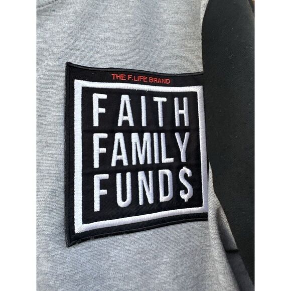 Faith Family Funds Men's Medium Varsity Style Jacket The F. Life Brand - Picture 3 of 10